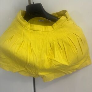 Zara Yellow Women's Shorts